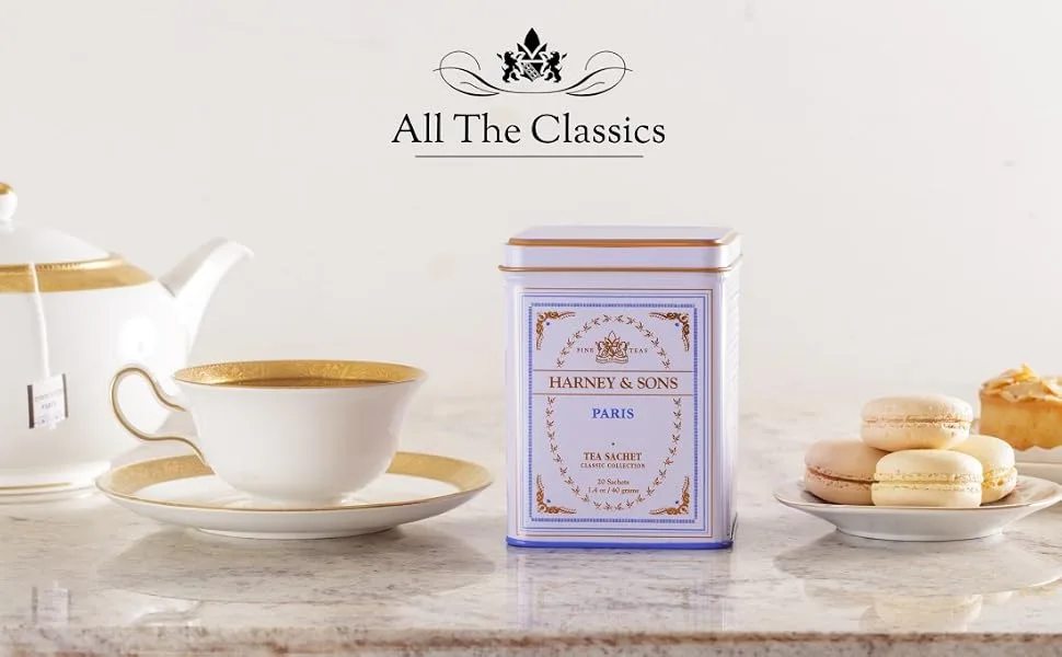 Harney & Sons Fine Teas Paris Tea 20 Tea Sachets 1.4 oz (40 g) - All the Classics