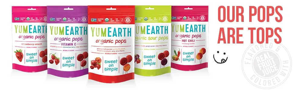 YumEarth Organic Vitamin C Pops 14 Pops 3 oz (85 g) - product information 4