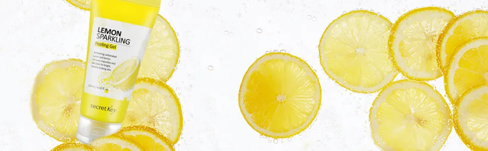 Secret Key Lemon Sparkling Peeling Gel 4.05 fl oz (120 ml) - lemon