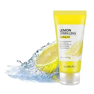 Secret Key Lemon Sparkling Peeling Gel 4.05 fl oz (120 ml) - lemon