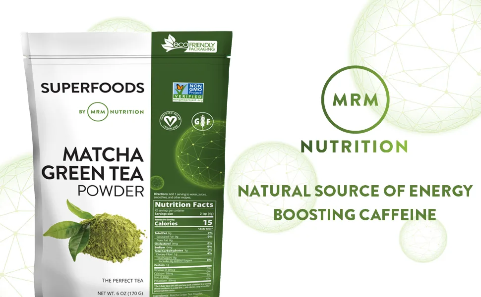 MRM Matcha Green Tea Powder 6 oz (170 g) - MRM Nutrition