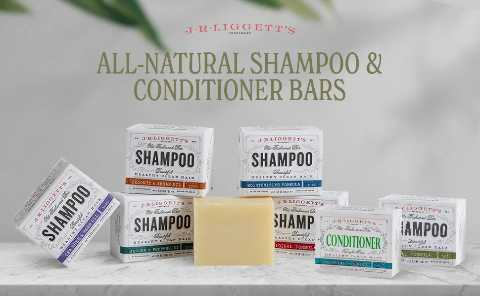 J.R. Liggett's Old Fashioned Shampoo Bar Tea Tree & Hemp Oil 3.5 oz (99 g) - JR Liggett