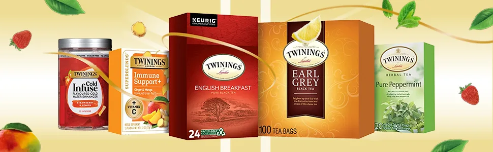 Twinings Black Tea Variety Pack 20 Tea Bags 1.41 oz (40 g) - EBC 3