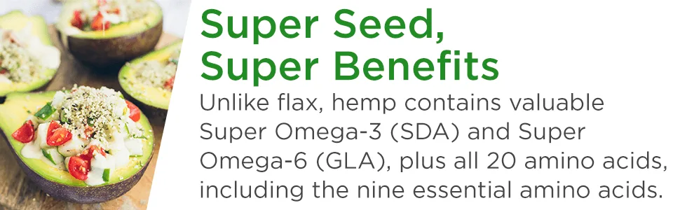 Nutiva Organic Hemp Seed Raw Shelled 19 oz (539 g) - amino acids