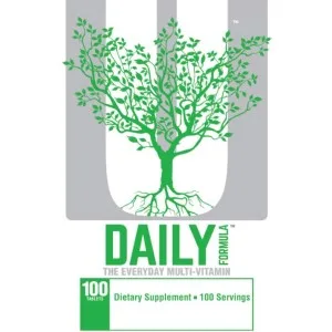 Universal Nutrition Daily Formula The Everyday Multi Vitamin  100 Tablets - label
