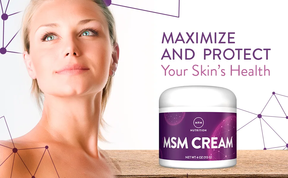 MRM MSM Cream 4 oz (113 g) - Maximize and protect your skin