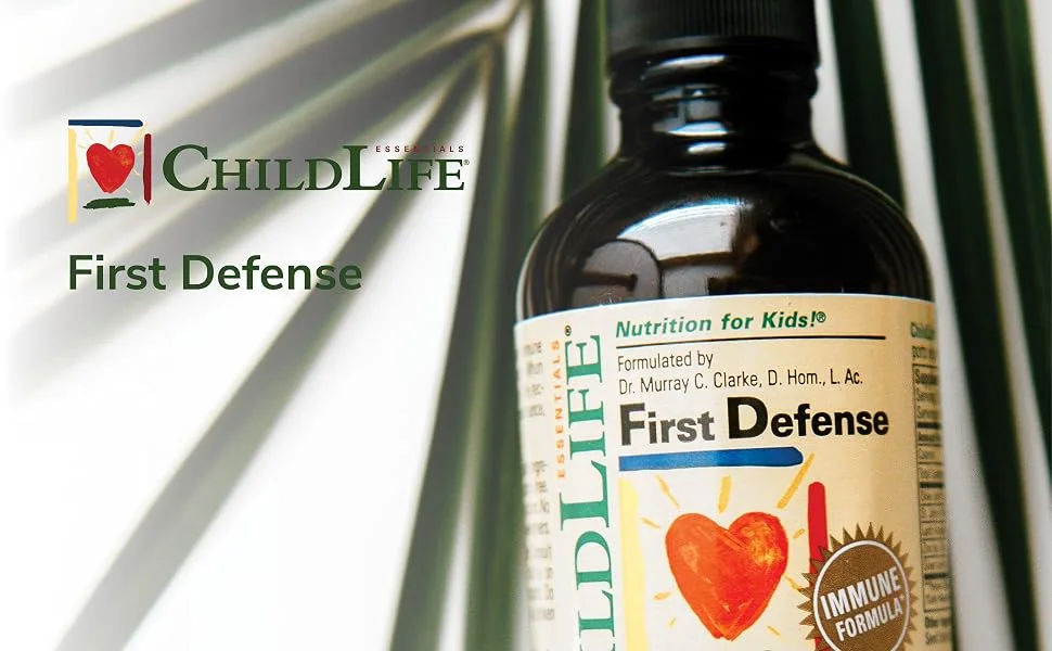 ChildLife Essentials First Defense 4 fl oz (118.5 ml) - trivisol vitamin d infants echnecia goldenseal vital vits kids drops toddlers z bec vitamins
