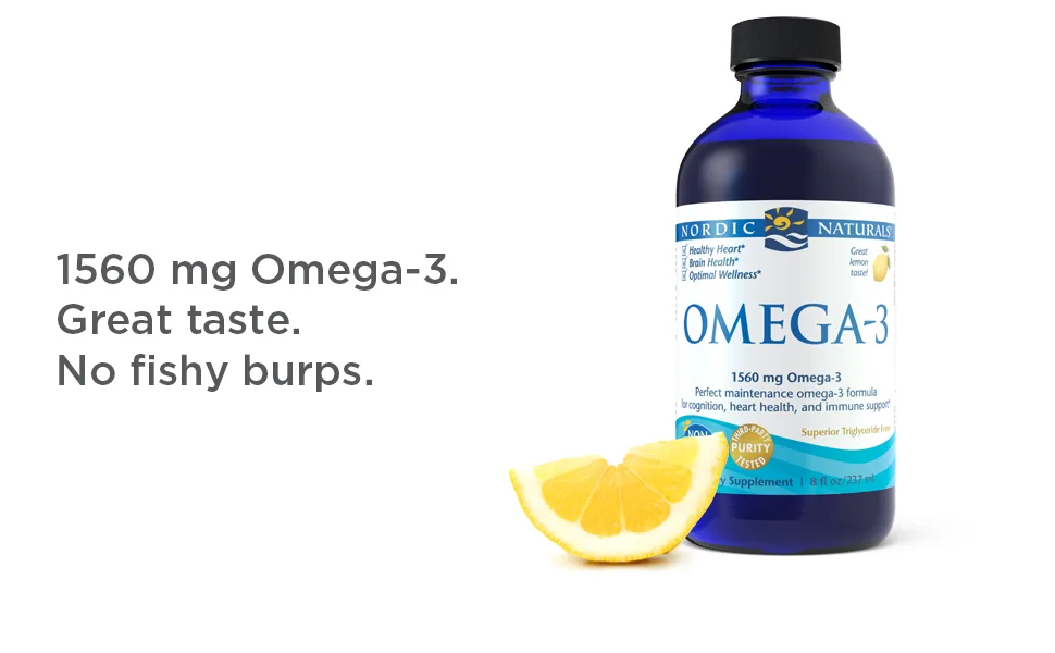 Nordic Naturals Omega-3 Lemon 8 fl oz (237 ml) - product information 5