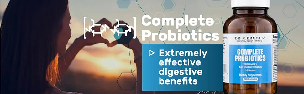 Dr. Mercola Complete Probiotics 70 Billion CFU 90 Capsules - Probiotics