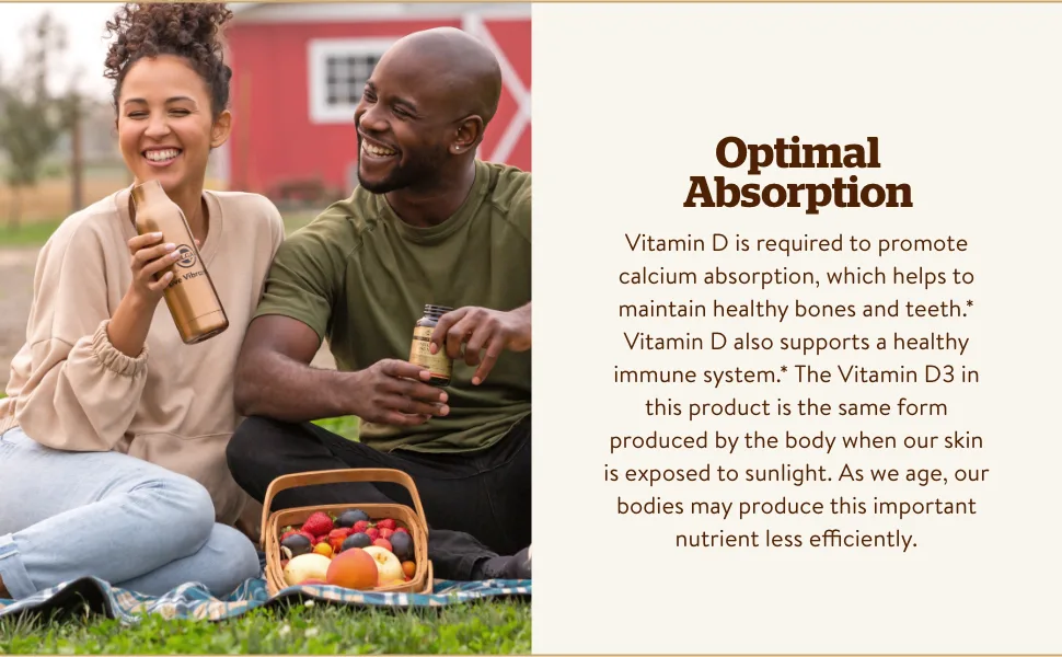 Solgar Vitamin D3 (Cholecalciferol) 125 mcg (5000 IU) 100 Softgels - support a healthy immune system and neuromuscular function