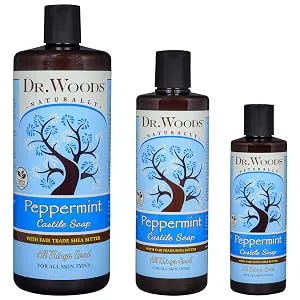 Dr. Woods Peppermint Castile Soap Fair Trade Shea Butter 32 fl oz (946 ml) - product information 3