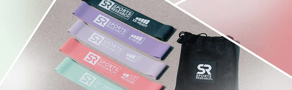 Sports Research Mini Loop Bands 5 Loop Bands - exercise bands