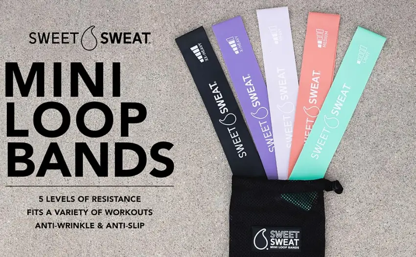 Sports Research Mini Loop Bands 5 Loop Bands - Sports Research Resistance Bands for workout and exercise