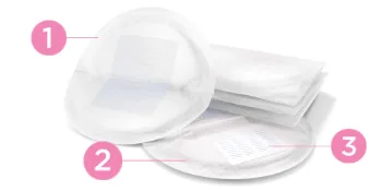 Lansinoh Disposable Nursing Pads 60 Individually Wrapped Pads - Disposable nursing pads