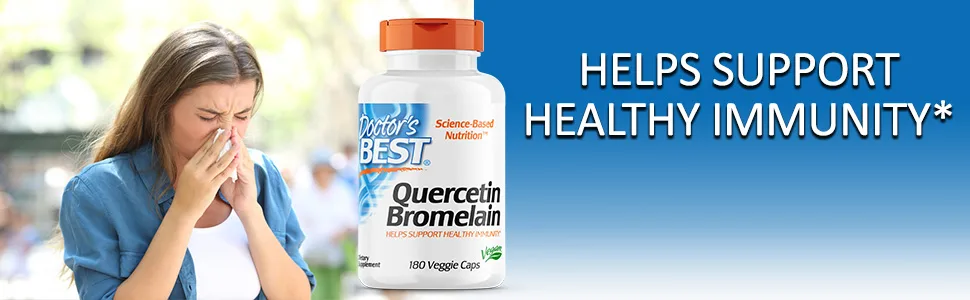 Doctor's Best Quercetin Bromelain 180 Veggie Caps - Quercetin Bromelain