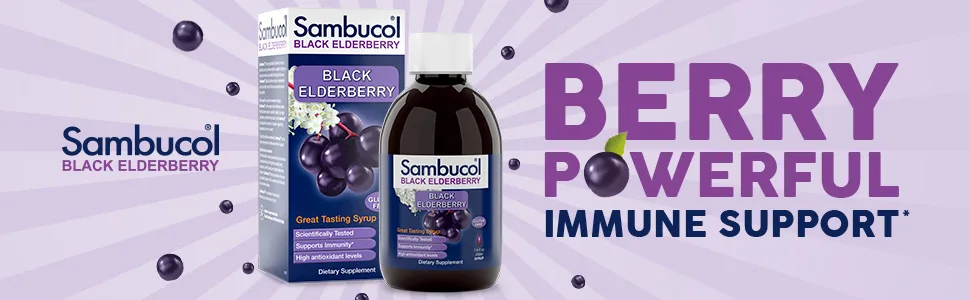 Sambucol Black Elderberry Syrup Original Formula 7.8 fl oz (230 ml) - Sambucol Black Elderberry Original Formula 7.8 Fluid Ounce
