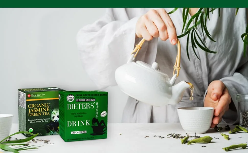 Uncle Lee's Tea Organic White Tea 100 Tea Bags 5.29 oz (150 g) - UL Banner 2