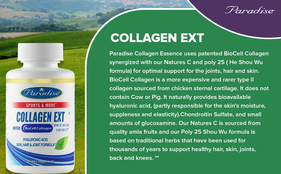 Paradise Herbs Collagen Extreme with BioCell Collagen 60 Capsules - Paradise Herbs