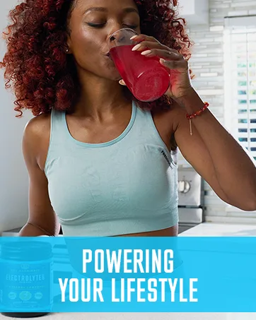 Key Nutrients Multivitamin Electrolytes BCAA Powder - Post Workout - 30 Servings - image of woman drinking electrolytes drink