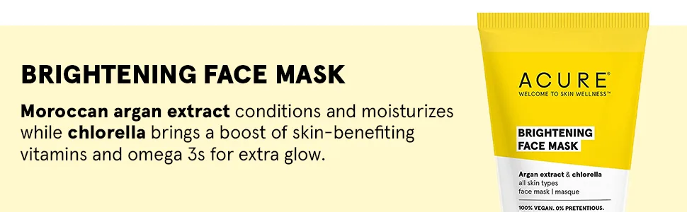 Acure Brightening Face Mask 1.7 fl oz (50 ml) - condition and moisturize