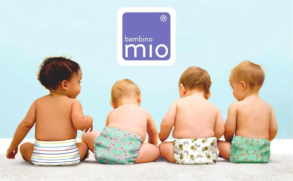 Bambino Mio Mioduo Reusable Nappies Refresh Set Loveable Ladybug Size 2 (9kgs+) - brand header
