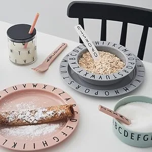 Design Letters Breakfast. Dinner. Lunch (Green) tritan One size One Size Green - Bowl - plates