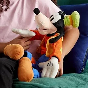 Disney Store Official Goofy Medium Soft Toy for Kids 50cm/19 Cuddly Character with Embroidered Patch on Trousers Includes Top Hat - Suitable for Ages 0+ - Goofy