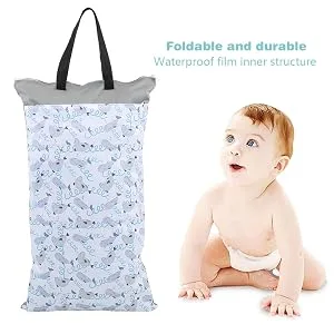 Garosa Diaper Bag Waterproof Large Capacity Hanging Wet Dry Cloth Baby Inserts Nappy Laundry Storage Bag for Newborn Infants(#3) - product information 16