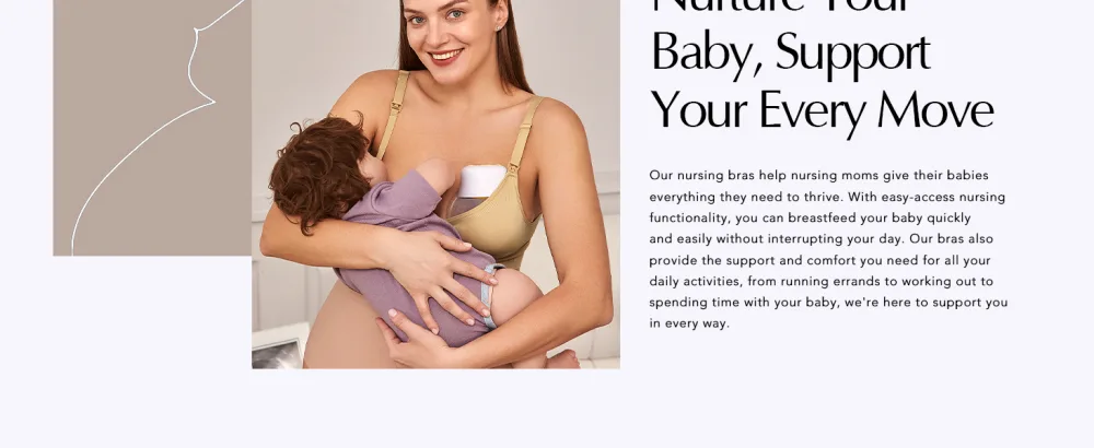 HOFISH Support Nursing Sports Bra Seamless Medium Impact Racerback Nursing Bras Pregnancy Padded Breastfeeding Bra M 2pcs: Black+pink - Nursing Bras