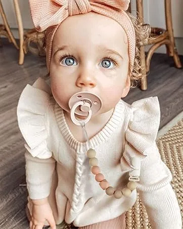Kowlone Dummy Clips Boys Girls Soother Pacifier Chain Holder for Baby Unisex Newborn Dummies - dummy clip boy