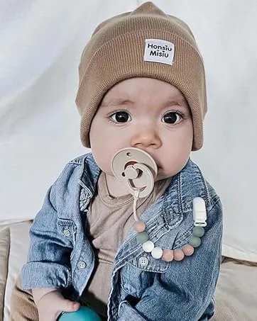 Kowlone Dummy Clips Boys Girls Soother Pacifier Chain Holder for Baby Unisex Newborn Dummies - dummy clips