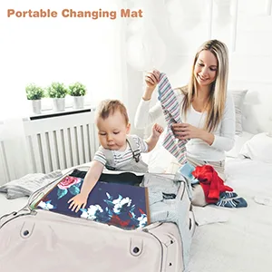 Lekebaby Nappy Changing Mat Foldable Baby Changing Mat Travel Changing Mat Portable Baby Change Mat Queen Lagerstroemia - travel changing mat