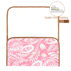 Lekebaby Nappy Changing Mat Foldable Baby Changing Mat Travel Changing Mat Portable Baby Change Mat Willow Branch Pink - baby changing mat
