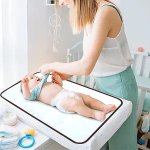 Lekebaby Portable Changing Mat Nappy Changing Mat Foldable Baby Changing Mat Travel Changing Mat Portable Baby Change Mat Color Bar - baby changing mat