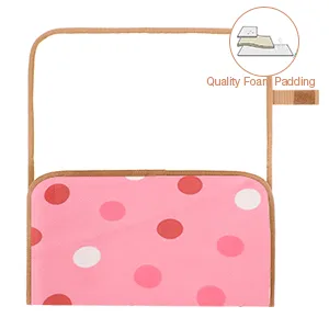 Lekebaby Portable Changing Mat Nappy Changing Mat Foldable Baby Changing Mat Travel Changing Mat Portable Baby Change Mat Dots Pink Dots - baby changing mat