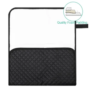 Lekebaby Portable Changing Mat Nappy Changing Mat Foldable Baby Changing Mat Travel Changing Mat Portable Baby Change Mat Quilted Black Black Quilting - baby changing mat