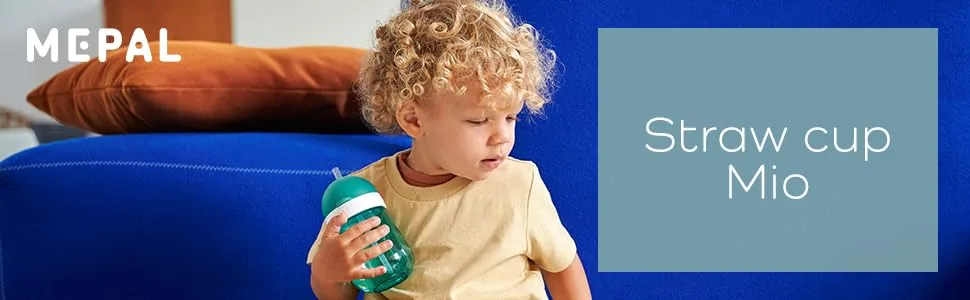 Mepal Straw Cup Mio Toddler Straw Cup from 9 Months Leak-Proof Drinking Bottle for Toddlers - Dishwasher-Safe & BPA-Free 300 ml Miffy Explore - rietjes beker