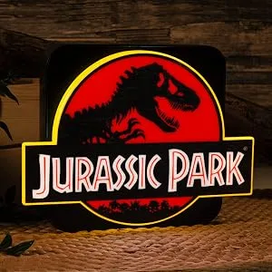 Numskull Jurassic Park 3D Lamp Wall Light - Ambient Lighting Gaming Accessory for Bedroom Home Study Office Work - Official Jurassic Park Merchandise 3D Jurassic Park - official merch