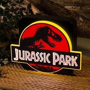Numskull Jurassic Park 3D Lamp Wall Light - Ambient Lighting Gaming Accessory for Bedroom Home Study Office Work - Official Jurassic Park Merchandise 3D Jurassic Park - premium