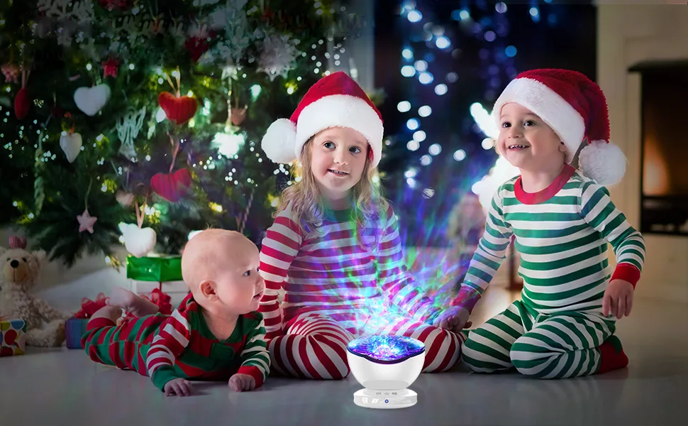 Ocean Wave Projector 8 Lighting Modes Skylight Projector with 6 Sleep Aids Remote Control LED Projection Lamp Timing Function Room Projector Suitable for Children Bedroom Living Room Decoration White - product information 14