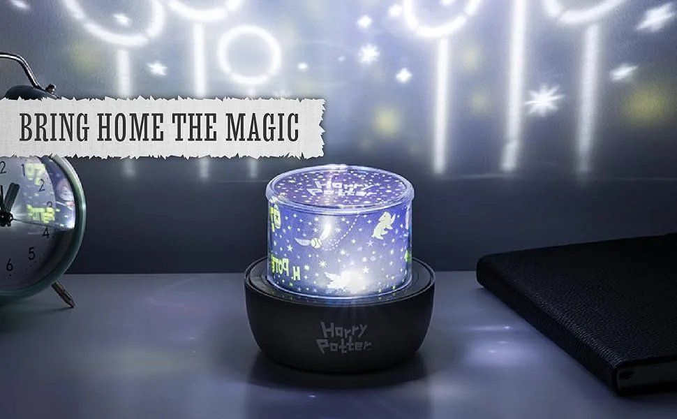 Projection Light - Harry Potter Hogwarts and Quidditch Interchangeable Scenes Night Light and Decoration for Walls and Ceiling - Bring Home the Magic