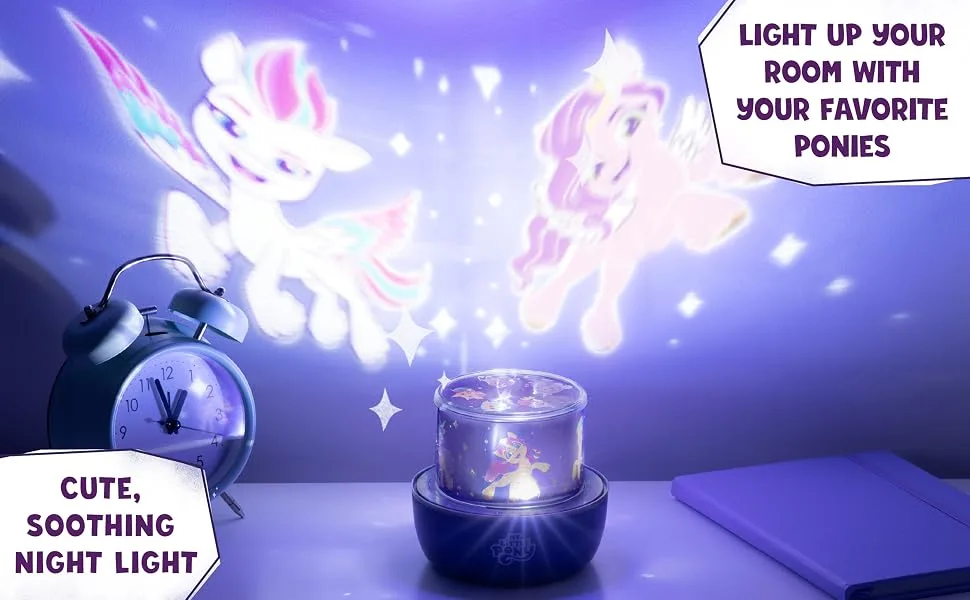 Projection Light - My Little Pony Interchangeable Scenes MLP Night Light and Decoration for Walls and Ceiling - My Little Pony Projection Light
