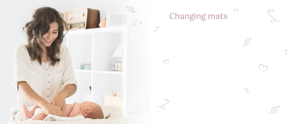 Soft Base Newborn Baby Changing Unit Mat with Raised Edges 48x70 cm (Colibri) - baby changing mats