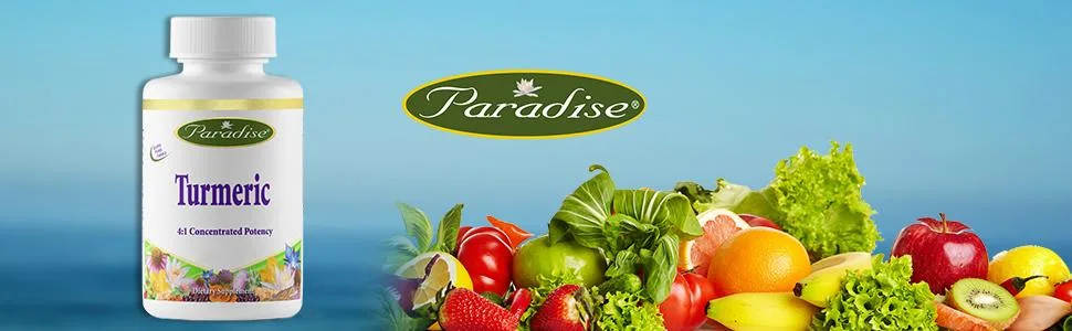 Paradise Herbs Turmeric 90 Vegetarian Capsules - product information 1