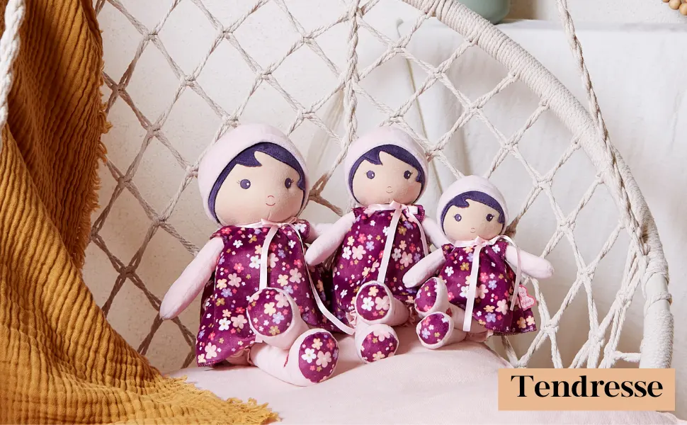 Tendresse - Chloe K Doll - Medium 25cm Chlo  - kaloo doll tender soft face expressive smiling birth gift