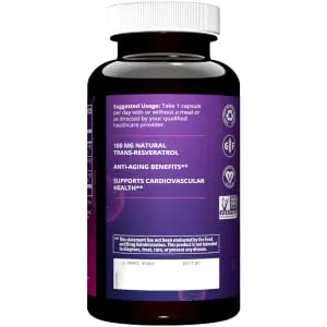 MRM Resveratrol 60 Vegan Capsules - product information 5