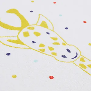 BabyCalin Changing Pad Cover White 50 x 70 cm - Giraffe