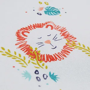 BabyCalin Sponge Changing Pad Cover Grey 50 x 70 cm - Lion
