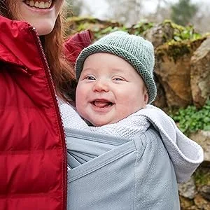 Close Caboo - Organic Cotton Adjustable Baby Carrier in Burgundy - Sustainable & Soft for Infants and Toddlers - One Size - caboo baby sling