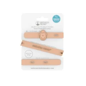 Matchstick Monkey Antimicrobial Silicone Multi-Use Product Holder Strap for Teether Bottle and More in Stroller Car and Highchair 3 Months Old+ 55 cm Dusty Pink 1 Multi-Use Product Holder Dusty Pink - Matchstick Monkey Multi-Use Product Holder